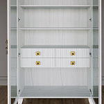 Дизайнерский шкаф витрина Elsa Dreams White с 4-мя ящиками варинант исполнения - 6 | Loft Concept в Брянске