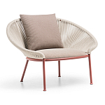 Дизайнерское уличное кресло с веревочной спинкой PETALO Armchair варинант исполнения - 2 | Loft Concept в Брянске