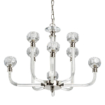 Люстра с 8-ю лампами и гранеными стеклянными плафонами Prism Gala варинант исполнения - 1 | Loft Concept в Брянске