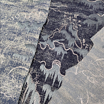 Мебельная ткань Вышивка серый цвет 130 см T2-39 варинант исполнения - 3 | Loft Concept в Брянске