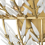 Бра золотого цвета с белыми стеклянными лепестками Hanging Flowers варинант исполнения - 1 | Loft Concept в Брянске