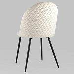 Мягкий стул в бежевом велюре Miruna Chair варинант исполнения - 5 | Loft Concept в Брянске