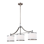 Люстра линейная с 3-мя белыми цилиндрическими плафонами Feiss варинант исполнения - 2 | Loft Concept в Брянске