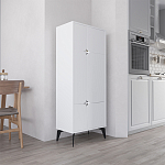 Комод белый с 4-мя дверцами на металлических ножках SPARK MULTIPURPOSE CABINET WHITE варинант исполнения - 3 | Loft Concept в Брянске