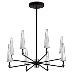 Люстра с прозрачными плафонами из стекла Umbrella варинант исполнения - 1 | Loft Concept в Брянске