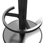 Барный стул вращающийся со спинкой и подлокотниками Douglas Rhombus Синий Велюр варинант исполнения - 4 | Loft Concept в Брянске