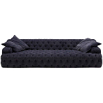 Трехместный диван темно-синий Campion Deep Blue Sofa варинант исполнения - 1 | Loft Concept в Брянске