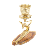 Подсвечник из натурального камня агат светло-коричневый Stone Candlestick варинант исполнения - 4 | Loft Concept в Брянске