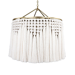 Люстра белая плетеная с кисточками Boho Tassel Chandelier варинант исполнения - 1 | Loft Concept в Брянске