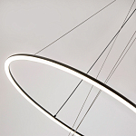 Светодиодная люстра Black LED Circle and Ball Lamp варинант исполнения - 5 | Loft Concept в Брянске