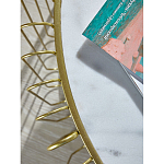 Журнальный столик с столешницей из мрамора на металлическом основании Table Vertical Planes варинант исполнения - 2 | Loft Concept в Брянске