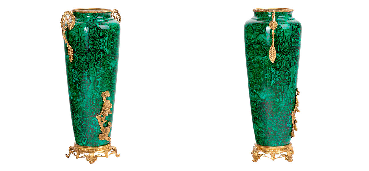 Ваза фарфоровая высокая малахит Malachite Ваза фарфоровая высокая малахит Malachite - Loft-Concept в Брянске