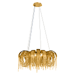 Люстра круглая подвесная с металлическими дугами и длинными цепочками 80 см Atlantis Chain варинант исполнения - 10 | Loft Concept в Брянске