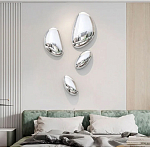 Абстрактная скульптура на стену в виде капли воды Water Outline варинант исполнения - 6 | Loft Concept в Брянске