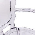 Прозрачный стул с подлокотниками LOUIS GHOST CHAIR Grey варинант исполнения - 7 | Loft Concept в Брянске