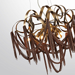 Люстра подвесная с переплетенными металлическими лентами и цепочками Atlantis Chain варинант исполнения - 3 | Loft Concept в Брянске