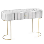 Консоль овальная на золотистых фигруных ножках Wall Console варинант исполнения - 1 | Loft Concept в Брянске