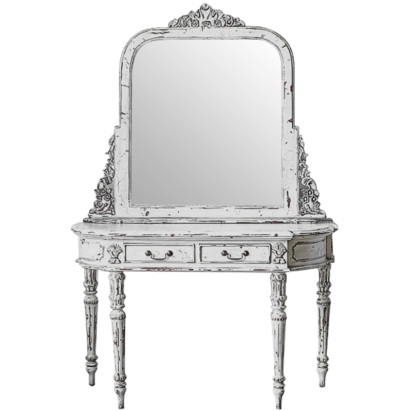 Трельяж White Moreau Dressing Table Белый Коричневый в Брянске | Loft Concept 