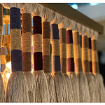 Люстра квадратная плетеная с бахромой Wicker Square Chandelier with Tassels варинант исполнения - 5 | Loft Concept в Брянске