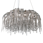 Люстра круглая подвесная с металлическими дугами и длинными цепочками 80 см Atlantis Chain варинант исполнения - 7 | Loft Concept в Брянске