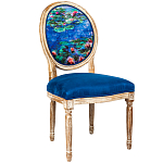 Стул из натурального бука с цветочным принтом Impressionism in Art варинант исполнения - 2 | Loft Concept в Брянске