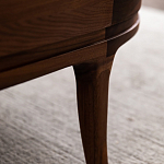 Кофейный стол овальный из дерева с 2-мя ящиками Coffee Walnut Table варинант исполнения - 10 | Loft Concept в Брянске