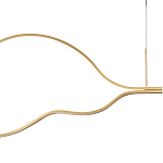 Подвесной светильник волнообразный изогнутый на двух тросах 103 см Spiral Lighting варинант исполнения - 2 | Loft Concept в Брянске