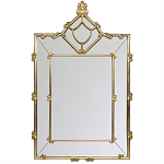 Зеркало прямоугольное Golden Classic Ornament Mirror варинант исполнения - 2 | Loft Concept в Брянске