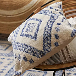 Чехол на подушку с узором в этно-стиле Blue Ikat варинант исполнения - 6 | Loft Concept в Брянске
