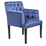 Кресло Addison Chic Armchair deep blue velour варинант исполнения - 1 | Loft Concept в Брянске