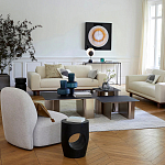 Приставной столик черного цвета AMORPHOUS варинант исполнения - 4 | Loft Concept в Брянске