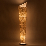 Торшер из перламутра на металлическом каркасе Indonesian Lamps варинант исполнения - 4 | Loft Concept в Брянске