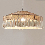 Люстра круглая плетеная с кисточками Dome Sun Glow варинант исполнения - 3 | Loft Concept в Брянске