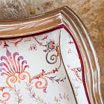 Трехместный диван из массива бука бежевый с растительным орнаментом Raffael Renaissance Beige Sofa варинант исполнения - 3 | Loft Concept в Брянске