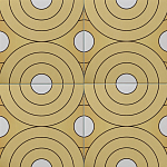 Дизайнерская плитка с узором Диски варинант исполнения - 1 | Loft Concept в Брянске