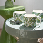 Приставной стол из керамики Manufacto Gray-green варинант исполнения - 7 | Loft Concept в Брянске