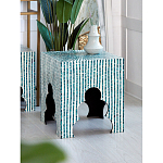 Приставной столик с инкрустацией раковинами устриц Bone Inlay варинант исполнения - 4 | Loft Concept в Брянске