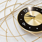 Часы настенные из металла с чёрным циферблатом Current Time варинант исполнения - 2 | Loft Concept в Брянске