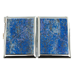 Портсигар с газовой зажигалкой из натурального камня Лазурит Stone Cigarettes Cases варинант исполнения - 9 | Loft Concept в Брянске