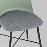 Стул из прочного пластика на металлическом основании Anora Green  варинант исполнения - 7 | Loft Concept в Брянске