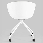 Офисное кресло из пластика с мягким сиденьем Eggshell Grey варинант исполнения - 5 | Loft Concept в Брянске