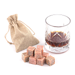 Камни для охлаждения виски из розового мрамора Natural Stone Cube варинант исполнения - 5 | Loft Concept в Брянске