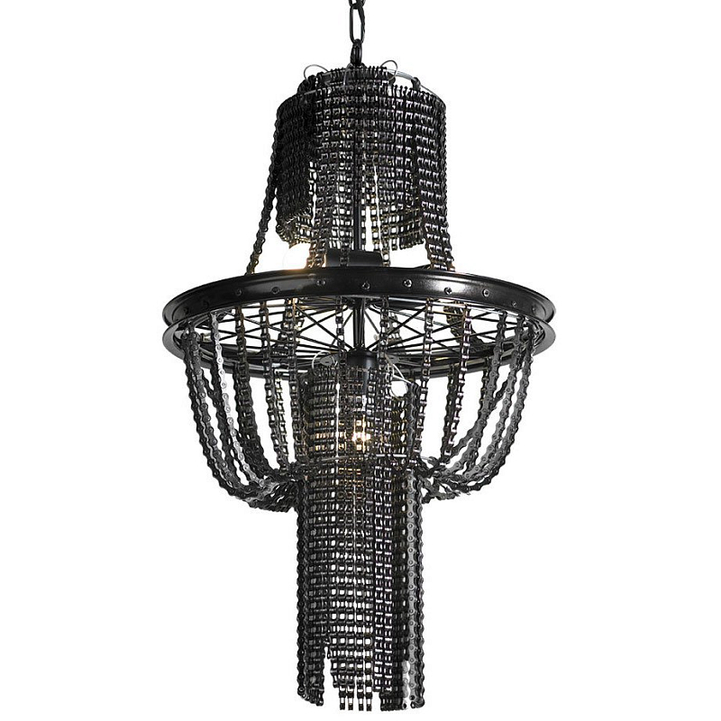 Люстра Chain chandelier Жемчужно-черный Люстра Chain chandelier Жемчужно-черный в Брянске | Loft Concept