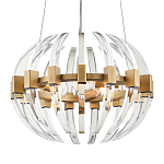 Люстра круглая с прозрачными элементами в форме полумесяца Crystal Crescent варинант исполнения - 2 | Loft Concept в Брянске