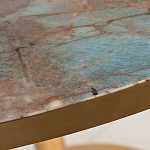 Стол обеденный круглый на золотистом основании Status Model варинант исполнения - 2 | Loft Concept в Брянске