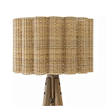 Торшер с плетеным абажуром на основании в виде треноги Lamp with Wicker Lampshade варинант исполнения - 1 | Loft Concept в Брянске