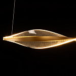 Люстра линейная с изогнутым плафоном Wave Line варинант исполнения - 7 | Loft Concept в Брянске