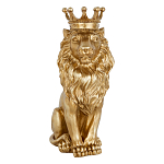 Статуэтка лев с детализированной гривой и изящной короной Lion Crown  варинант исполнения - 1 | Loft Concept в Брянске