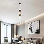 Подвесной светильник с янтарным стеклянным плафоном Amber Queen варинант исполнения - 2 | Loft Concept в Брянске