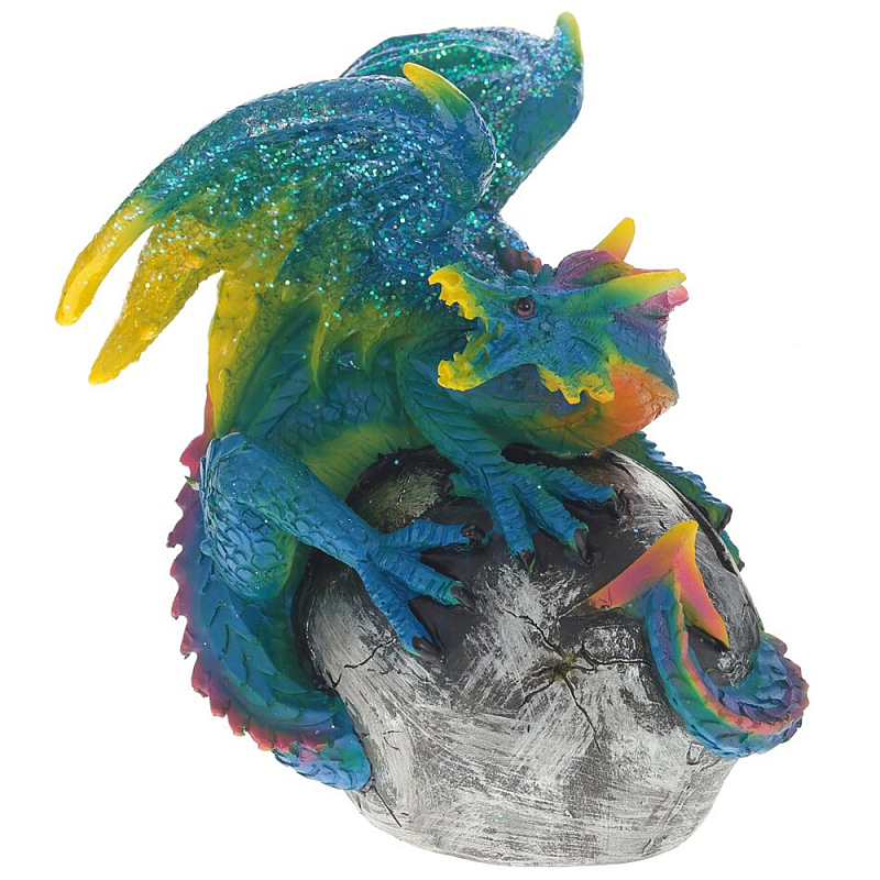 Декоративная статуэтка Дракон Blue Multicolor Dragon Statuette Мульти Синий Декоративная статуэтка Дракон Blue Multicolor Dragon Statuette Мульти Синий в Брянске | Loft Concept